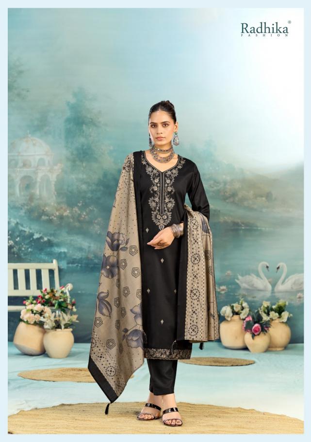 Radhika Azara Shafinaz vol 3 catalog surat manufacturers dress material