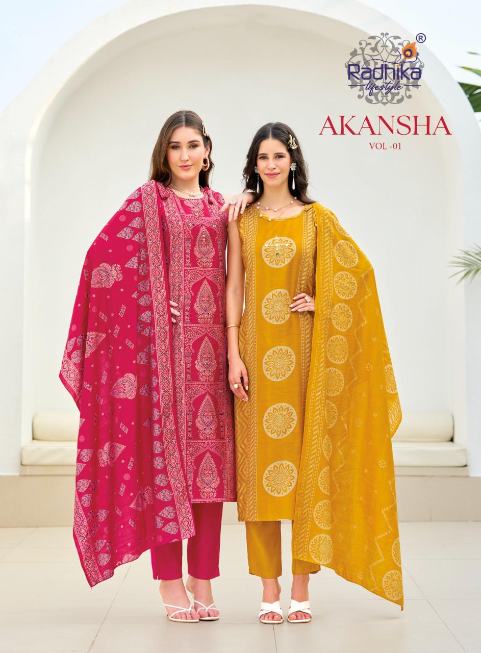Radhika LifeStyle Akansha vol 1 catalog best branded kurtis wholesale websites