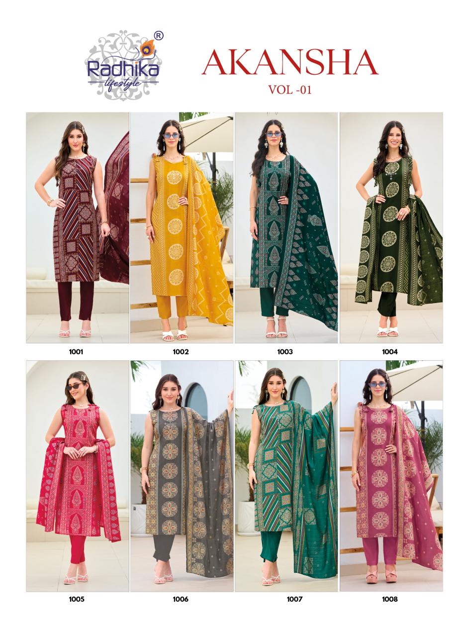 Radhika LifeStyle Akansha vol 1 catalog best branded kurtis wholesale websites