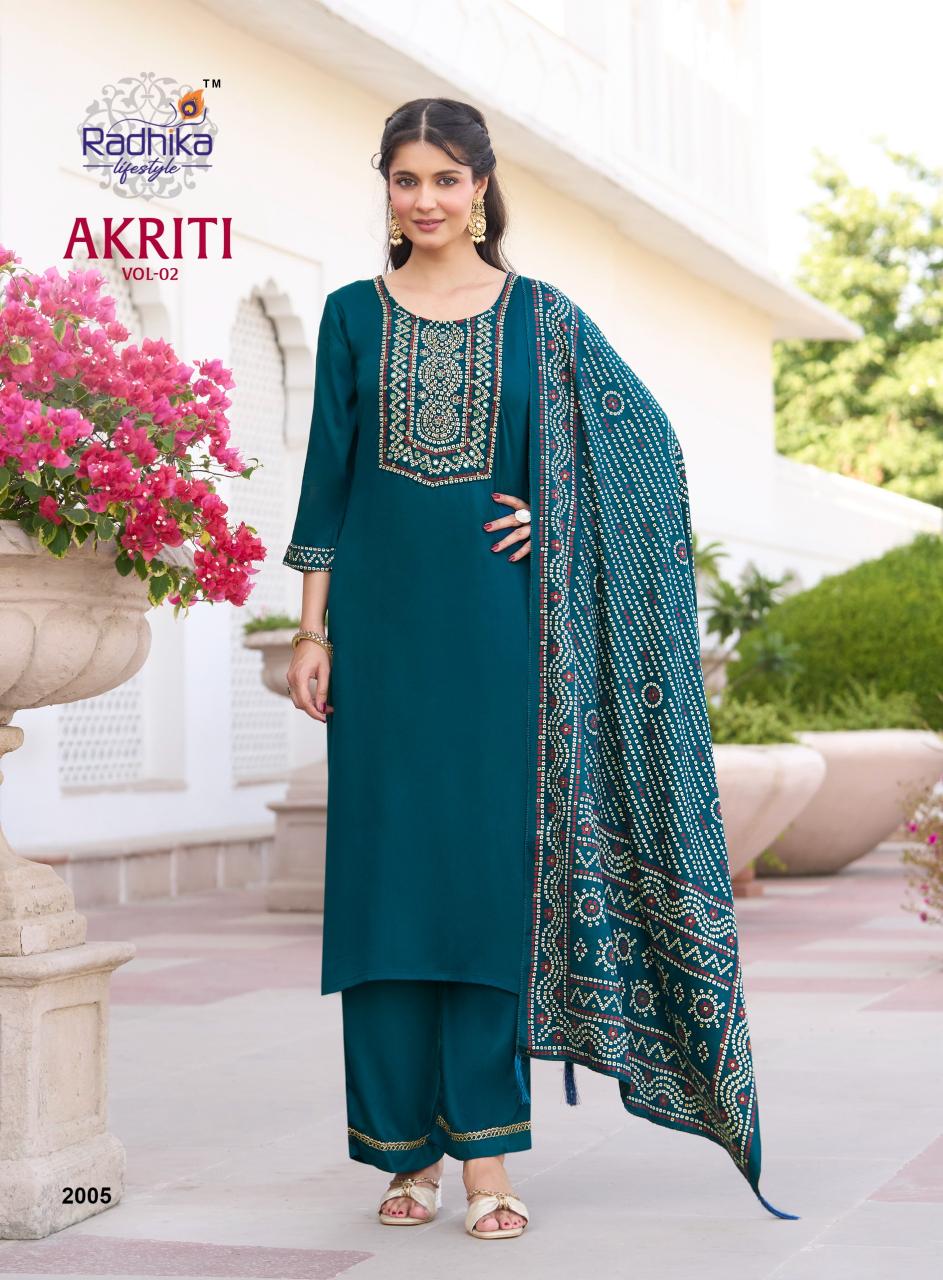 Radhika Lifestyle Akriti vol 2 catalog w kurtis for wholesale bangalore