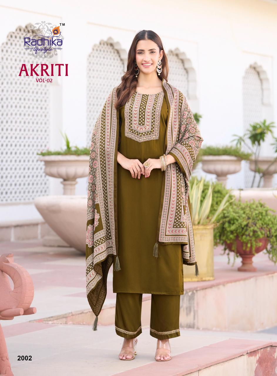 Radhika Lifestyle Akriti vol 2 catalog w kurtis for wholesale bangalore