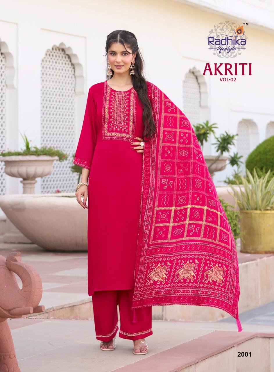 Radhika Lifestyle Akriti vol 2 catalog w kurtis for wholesale bangalore