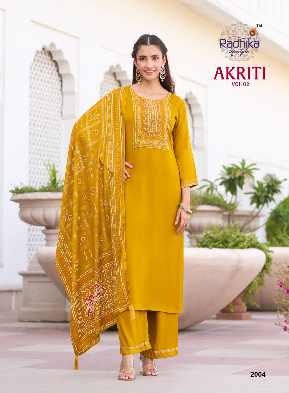 Radhika Lifestyle Akriti vol 2 catalog w kurtis for wholesale bangalore