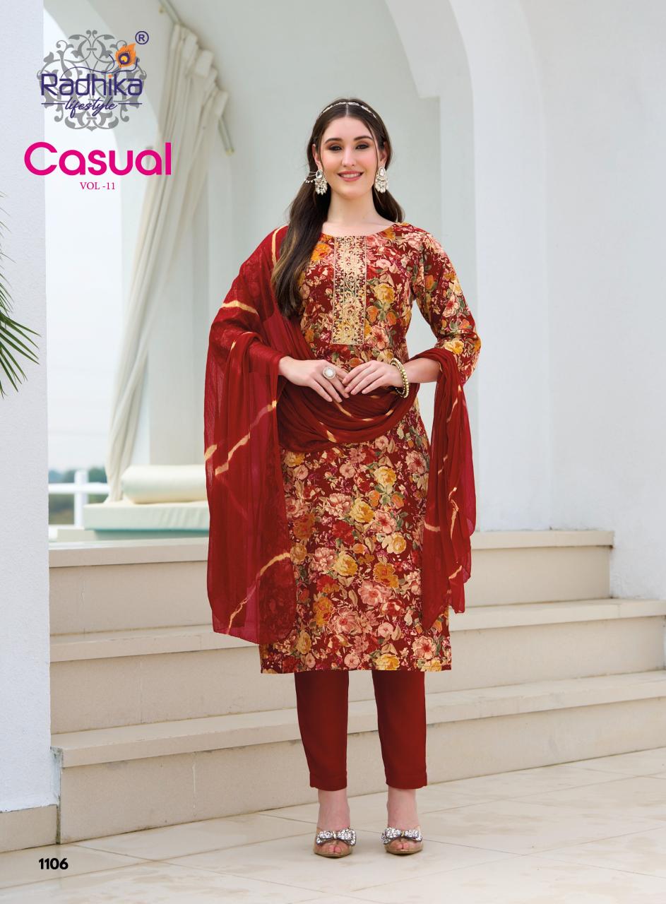 Radhika Lifestyle Casual Vol 11 Catalog ethnic wear kurtis wholesale