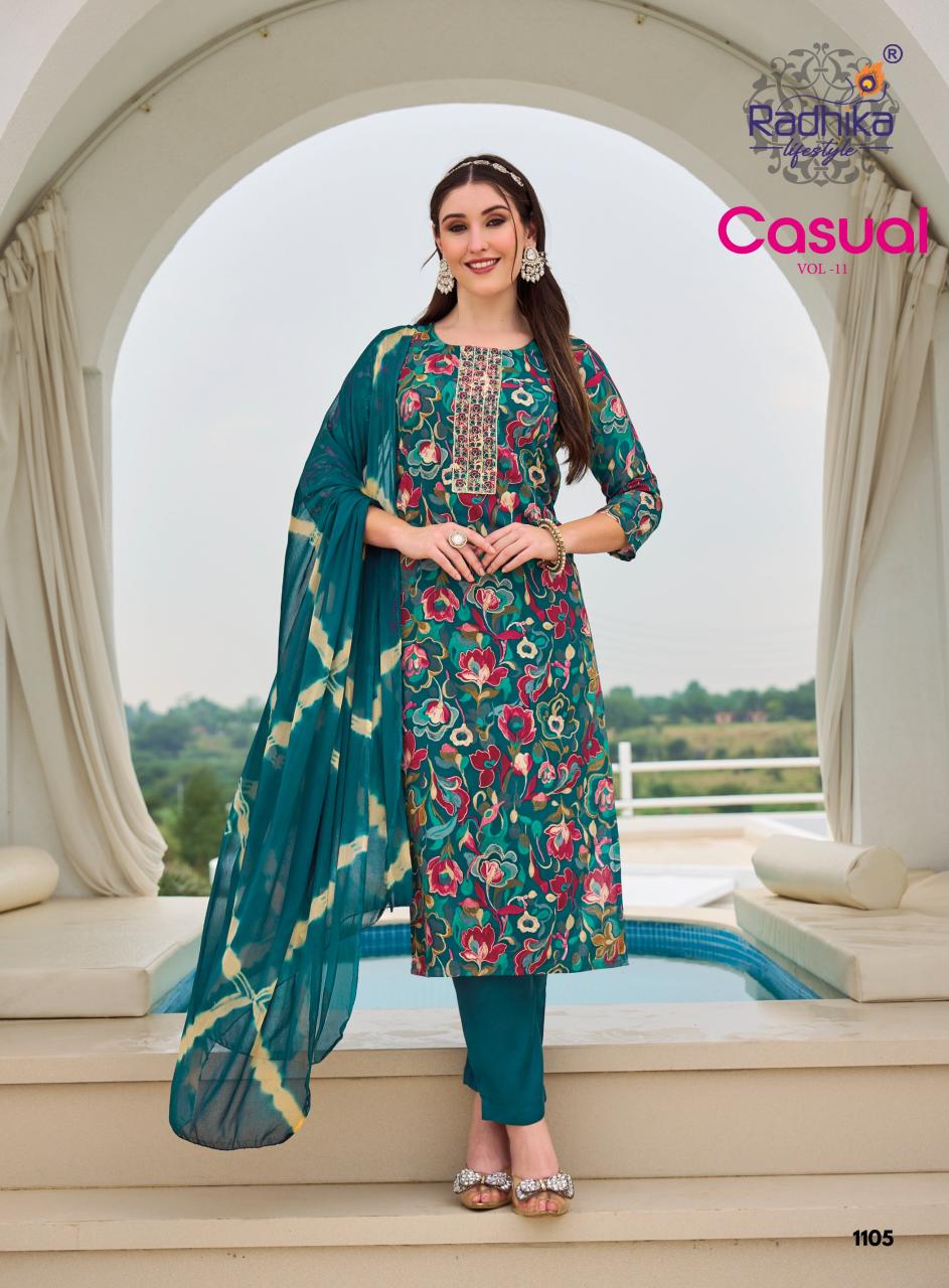 Radhika Lifestyle Casual Vol 11 Catalog ethnic wear kurtis wholesale