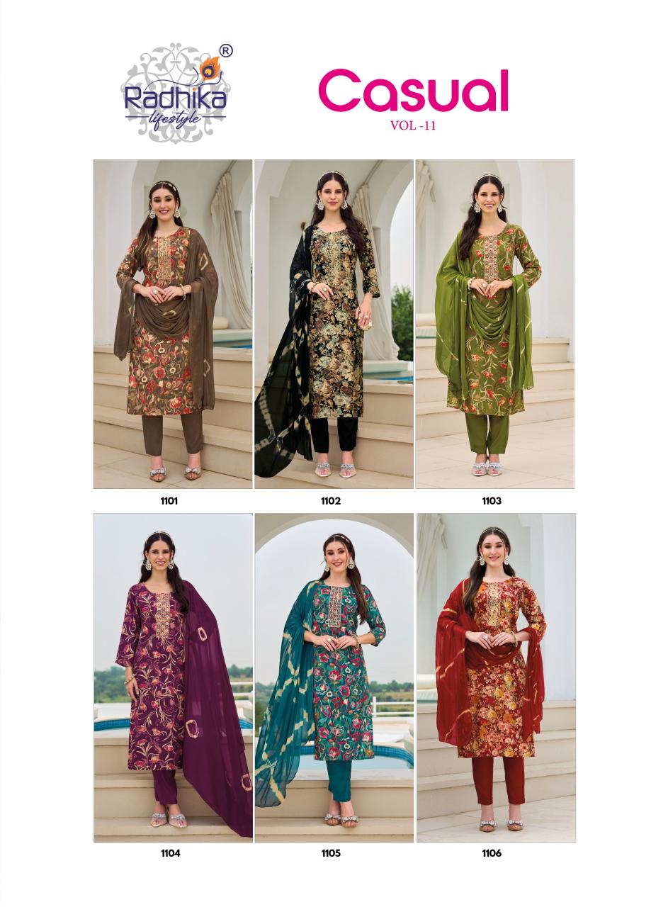 Radhika Lifestyle Casual Vol 11 Catalog ethnic wear kurtis wholesale
