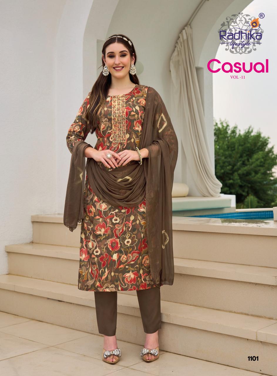 Radhika Lifestyle Casual Vol 11 Catalog ethnic wear kurtis wholesale
