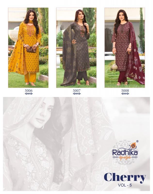 Radhika Lifestyle Cherry Vol 5 Catalog w brand kurtis wholesale in mumbai