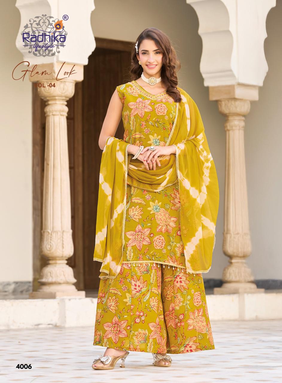 Radhika LifeStyle Glam look vol 4 Catalog plazo kurti set wholesale