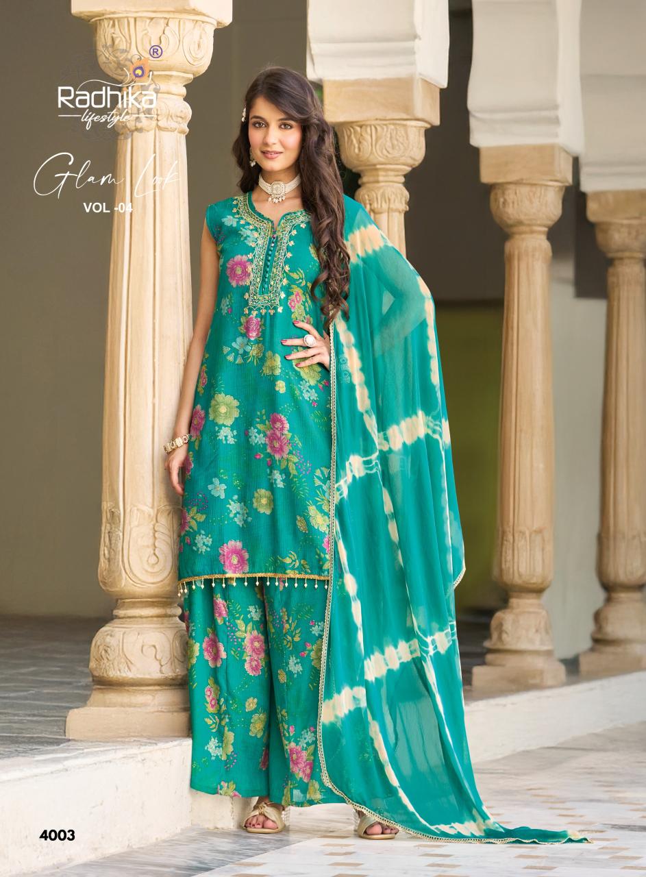 Radhika LifeStyle Glam look vol 4 Catalog plazo kurti set wholesale