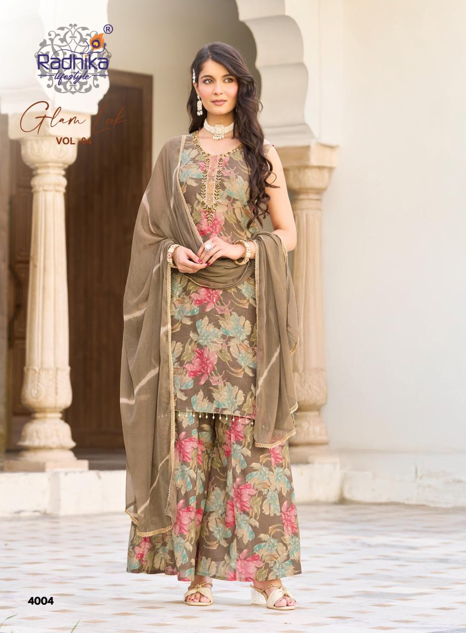Radhika LifeStyle Glam look vol 4 Catalog plazo kurti set wholesale