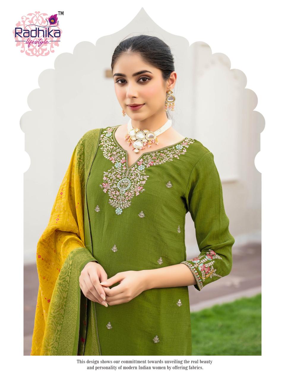 Radhika Lifestyle Haldi Mehndi vol 1 catalog designer kurti in delhi wholesale