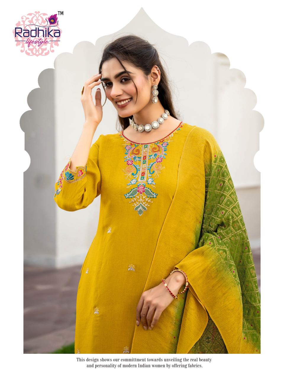 Radhika Lifestyle Haldi Mehndi vol 1 catalog designer kurti in delhi wholesale