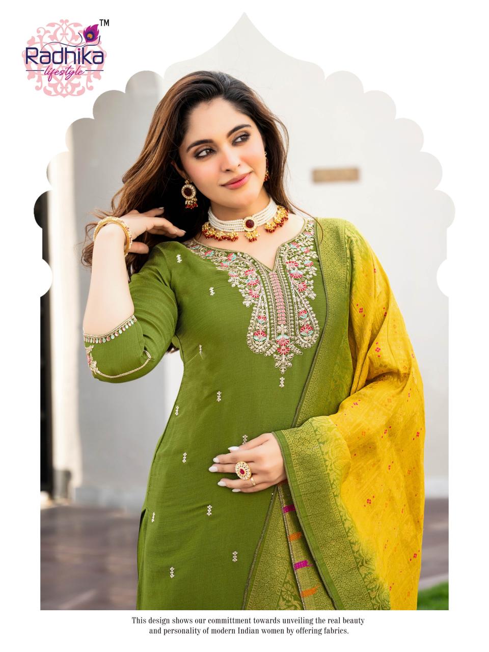 Radhika Lifestyle Haldi Mehndi vol 1 catalog designer kurti in delhi wholesale