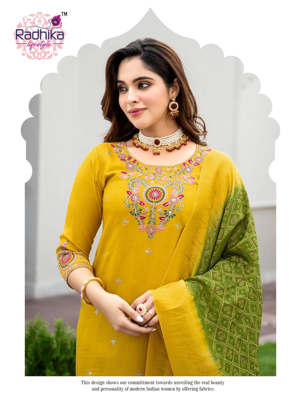 Radhika Lifestyle Haldi Mehndi vol 1 catalog designer kurti in delhi wholesale