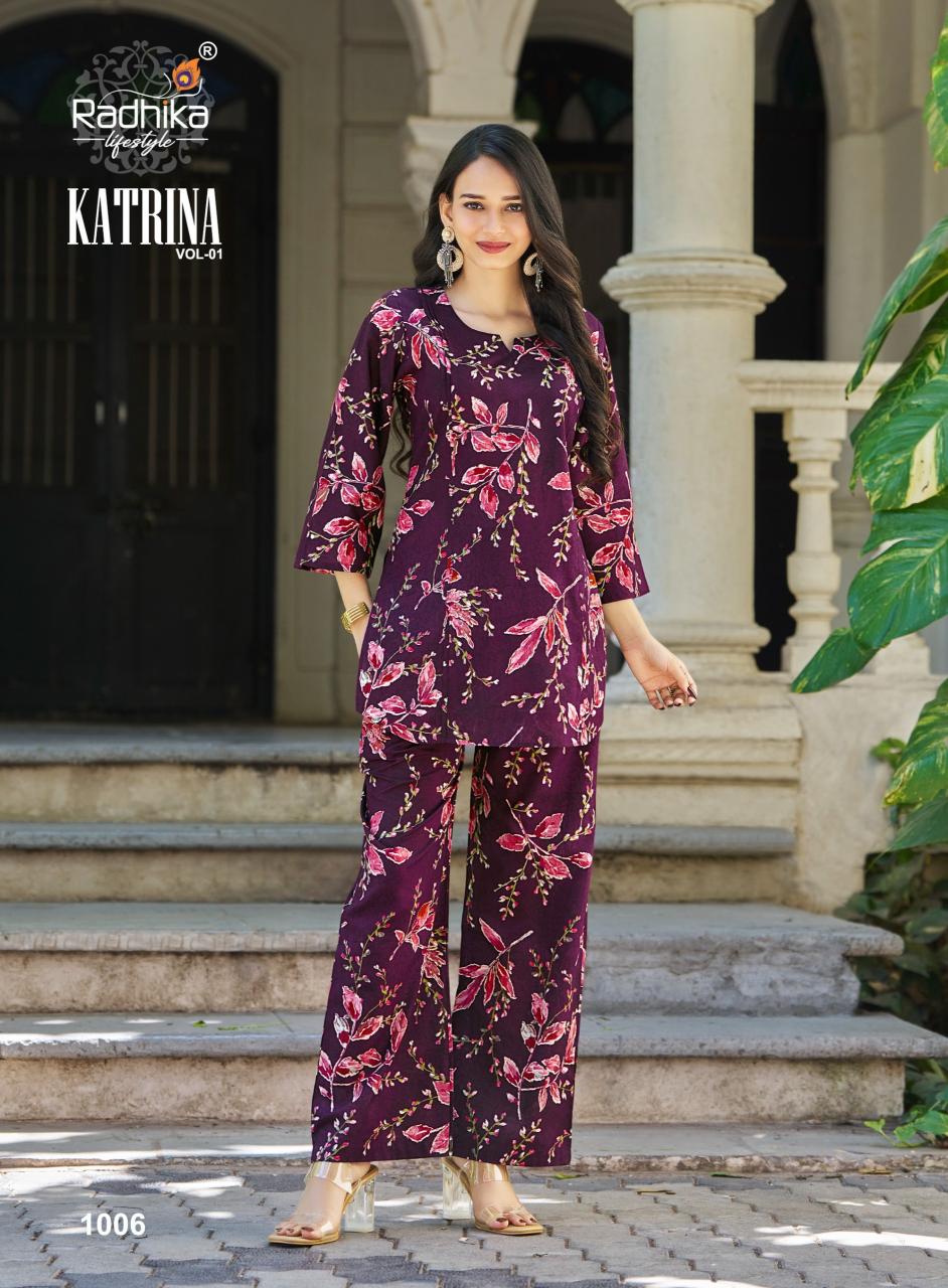 Radhika LifeStyle Katrina vol 1 catalog coord set wholesale in Delhi