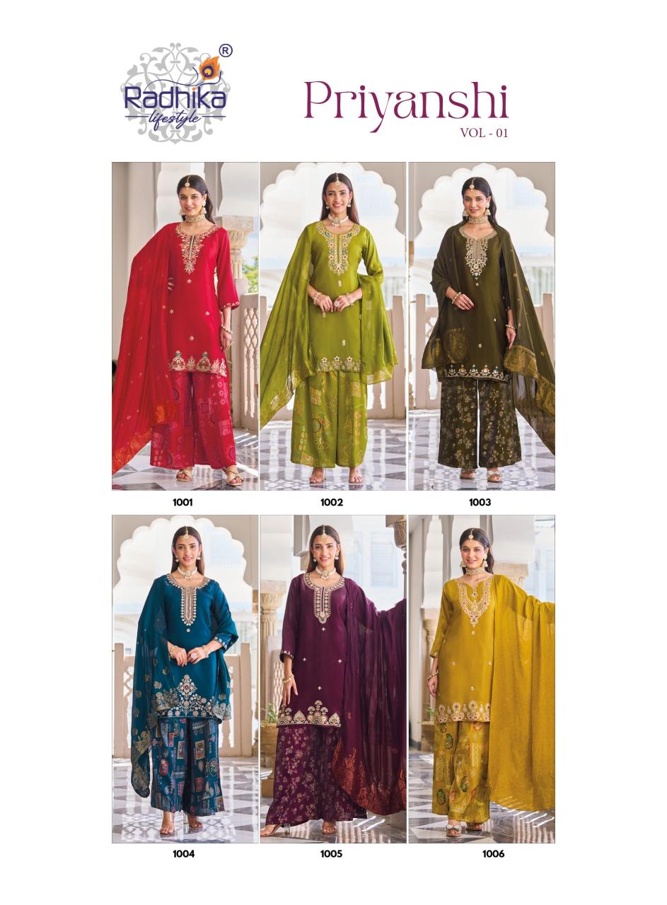 Radhika Lifestyle Priyanshi vol 1 catalog kurti online wholesale india