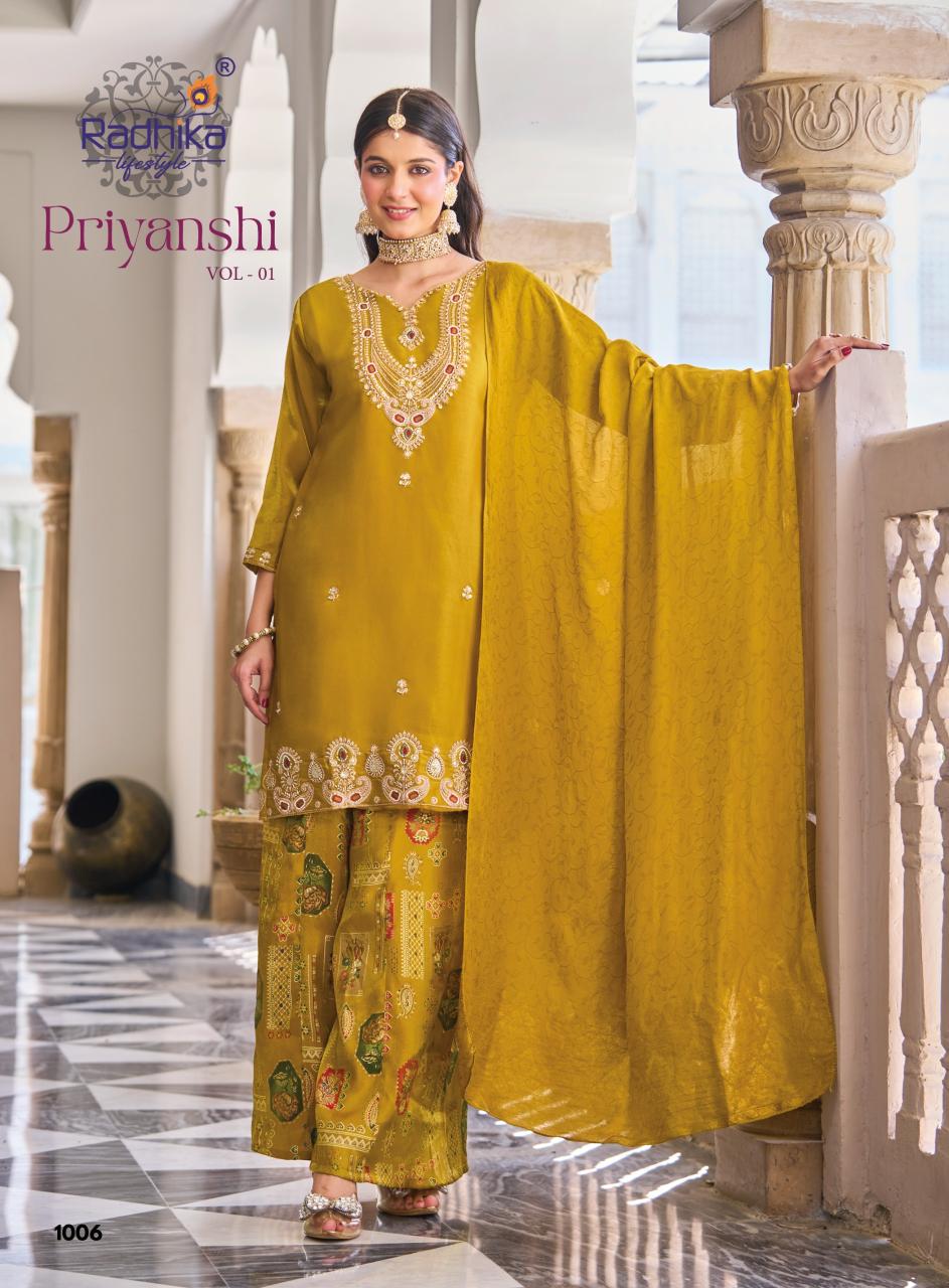 Radhika Lifestyle Priyanshi vol 1 catalog kurti online wholesale india