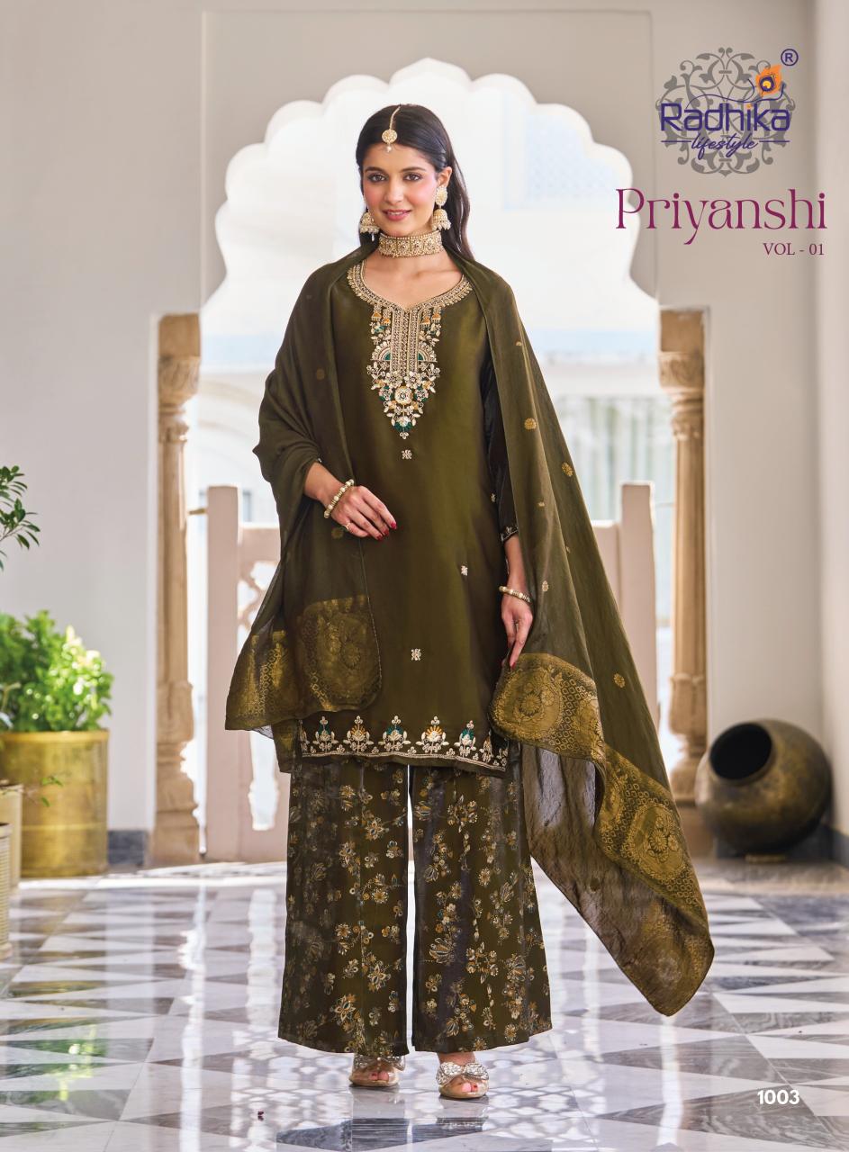 Radhika Lifestyle Priyanshi vol 1 catalog kurti online wholesale india