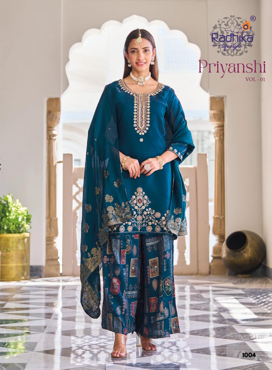 Radhika Lifestyle Priyanshi vol 1 catalog kurti online wholesale india