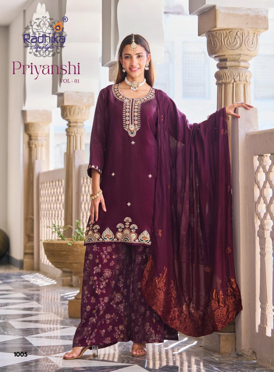 Radhika Lifestyle Priyanshi vol 1 catalog kurti online wholesale india