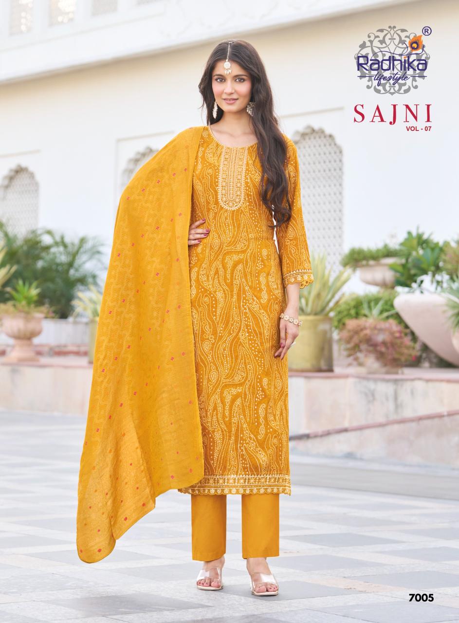Radhika Lifestyle Sajni Vol 7 catalog soch brand kurti wholesale