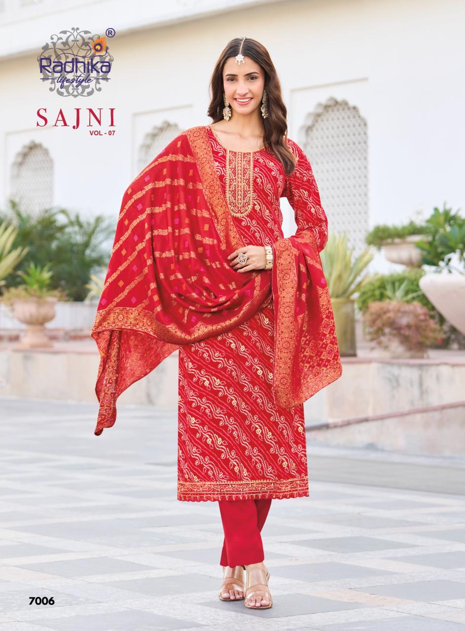 Radhika Lifestyle Sajni Vol 7 catalog soch brand kurti wholesale