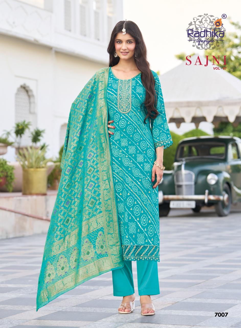 Radhika Lifestyle Sajni Vol 7 catalog soch brand kurti wholesale