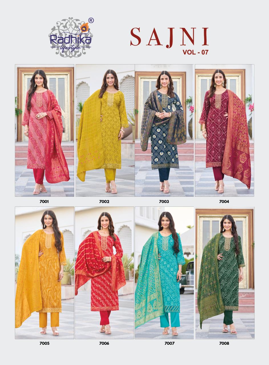 Radhika Lifestyle Sajni Vol 7 catalog soch brand kurti wholesale