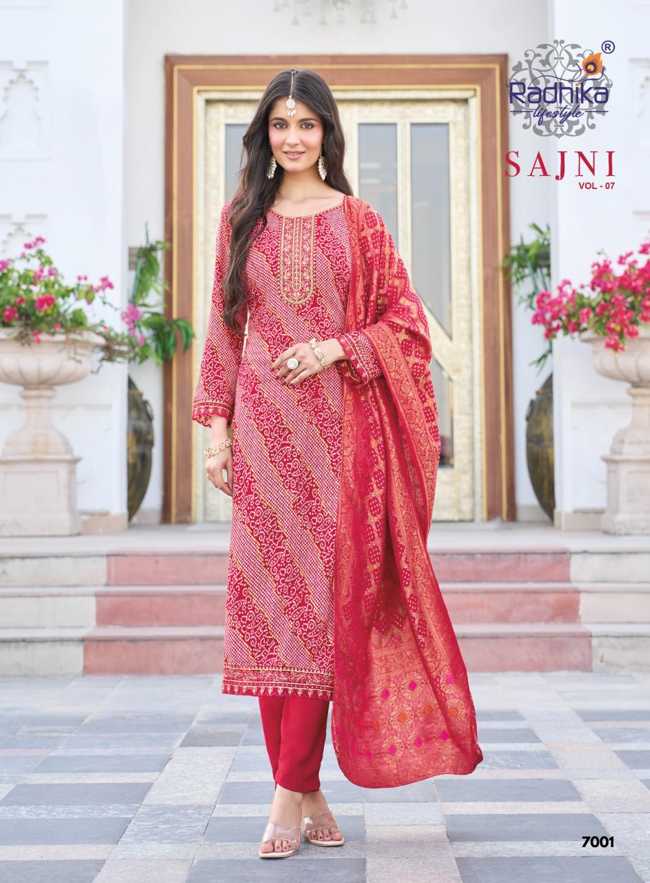Radhika Lifestyle Sajni Vol 7 catalog soch brand kurti wholesale