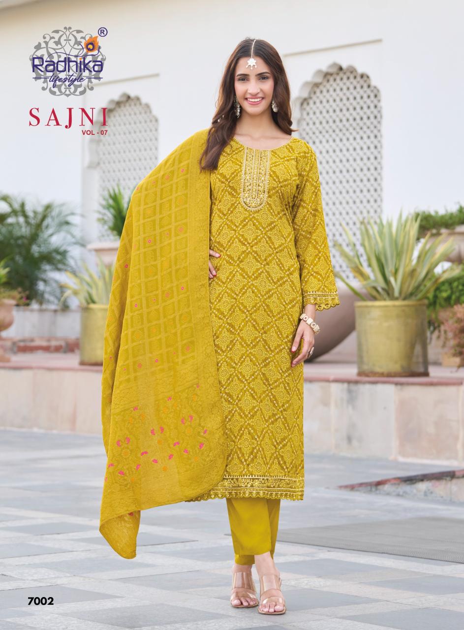 Radhika Lifestyle Sajni Vol 7 catalog soch brand kurti wholesale