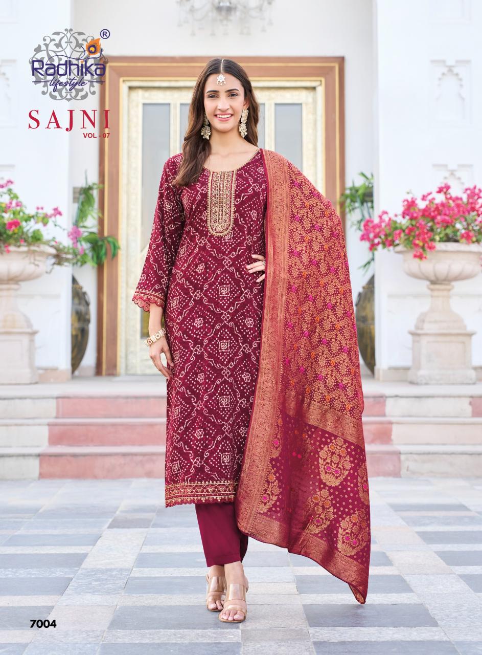Radhika Lifestyle Sajni Vol 7 catalog soch brand kurti wholesale