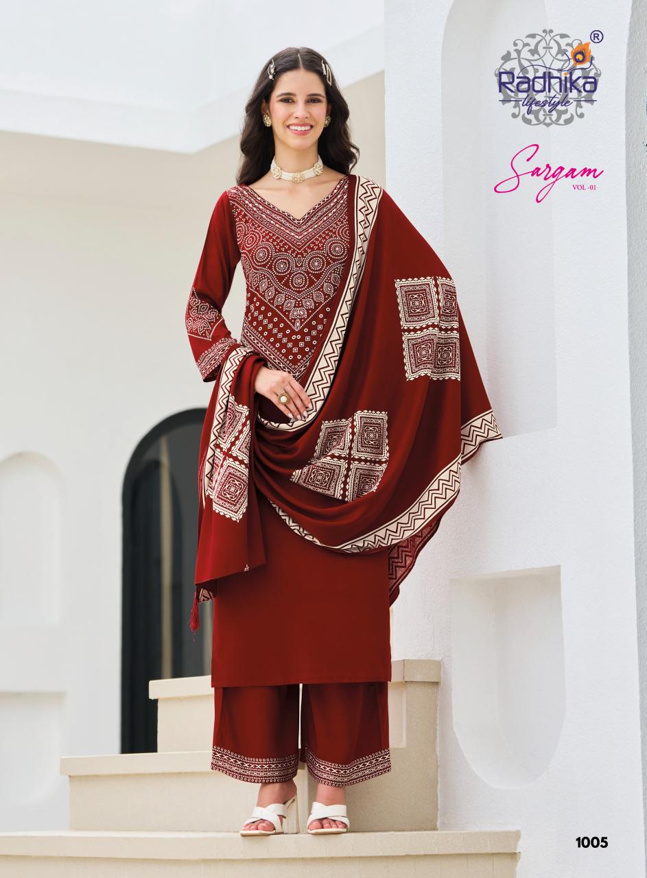 Radhika Lifestyle Sargam vol 1 catalog wholesale jaipur kurti jaipur rajasthan
