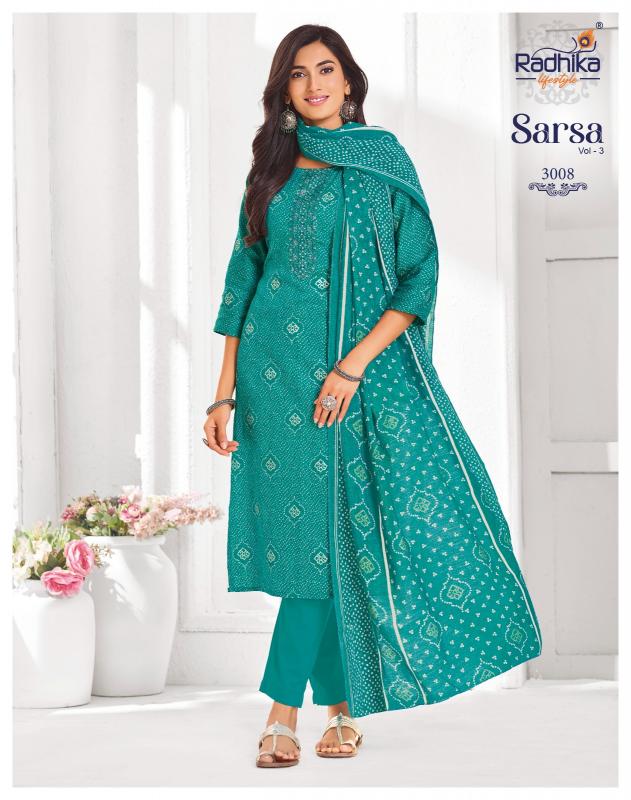 Radhika Lifestyle Sarsa vol 3 catalog delhi wholesale kurti market address