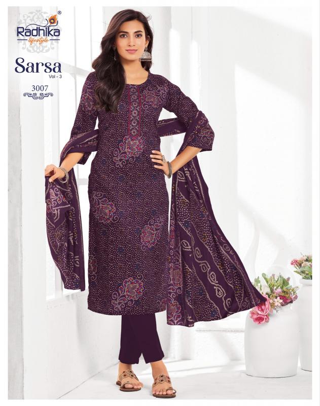 Radhika Lifestyle Sarsa vol 3 catalog delhi wholesale kurti market address