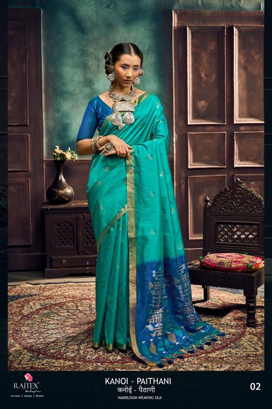 Rajtex Kanoi Paithani catalog handloom sarees wholesale market