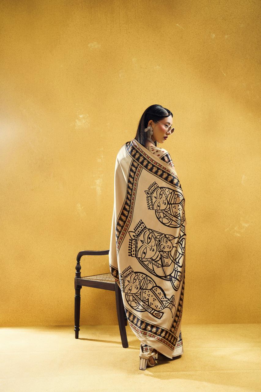 Rajtex Pure Ajrakh 027 catalog saree wholesale in kathmandu