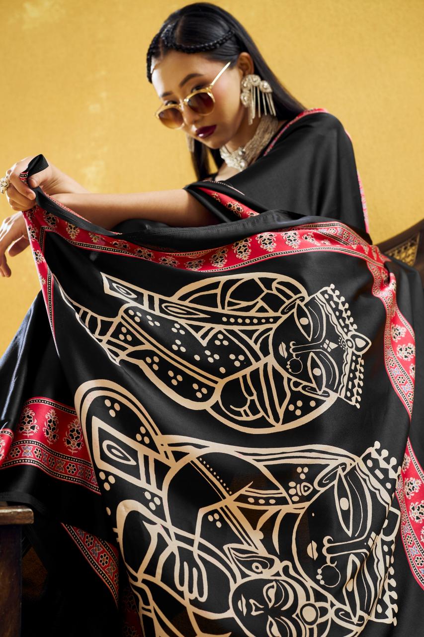 Rajtex Pure Ajrakh 027 catalog saree wholesale in kathmandu