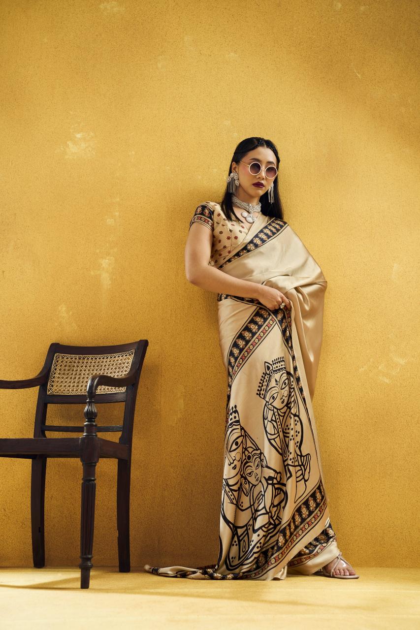 Rajtex Pure Ajrakh 027 catalog saree wholesale in kathmandu