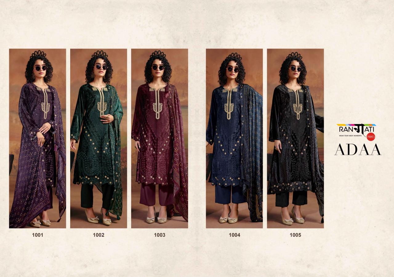 Rangati Adaa catalog wholesaler of dress material in belgaum