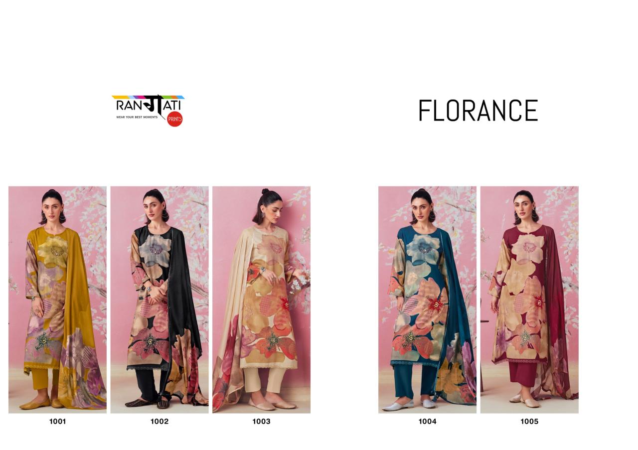 Rangati Florence catalog wholesaler of salwar sui dress material in indore