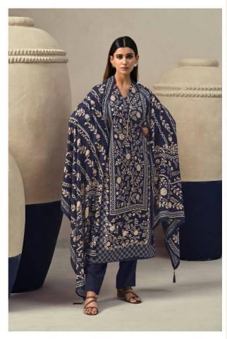 Reyna Indigo catalog chanderi silk salwar kameez wholesale