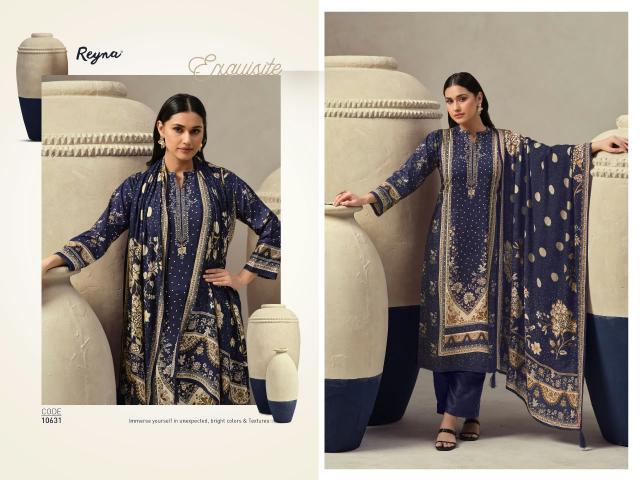 Reyna Indigo catalog chanderi silk salwar kameez wholesale