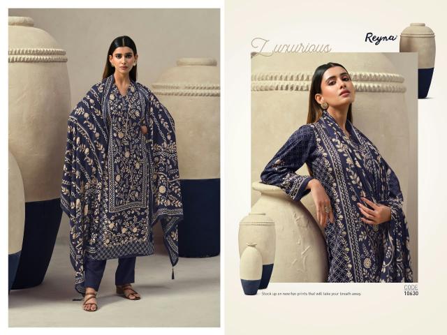 Reyna Indigo catalog chanderi silk salwar kameez wholesale