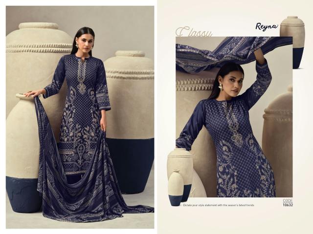 Reyna Indigo catalog chanderi silk salwar kameez wholesale