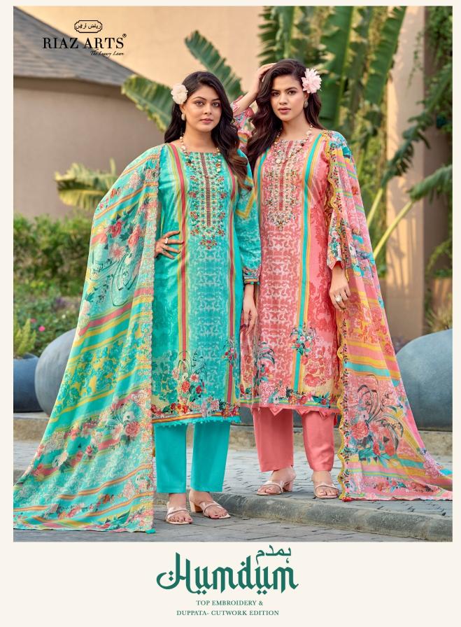 Riaz Arts Humdum catalog wonderful dress materials wholesale kozhikode kerala