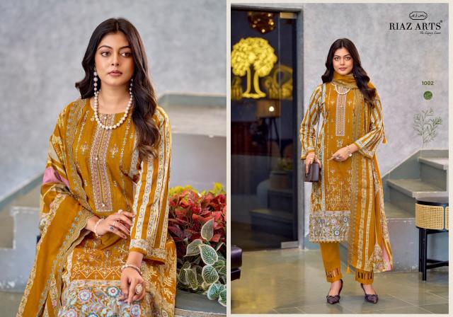 Riaz Arts Zeenat catalog surat wholesale market dress materials