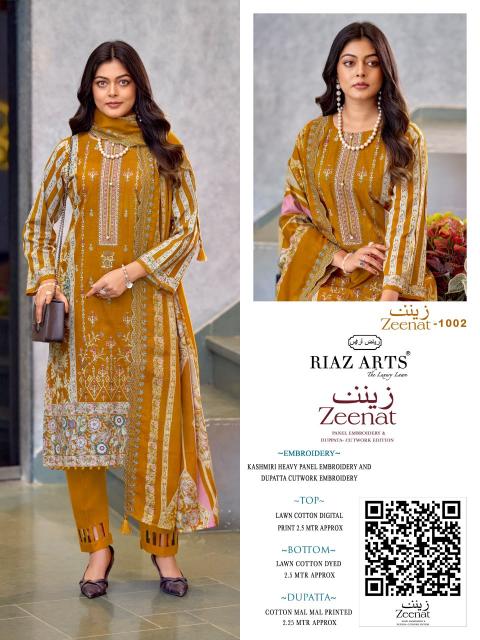 Riaz Arts Zeenat catalog surat wholesale market dress materials