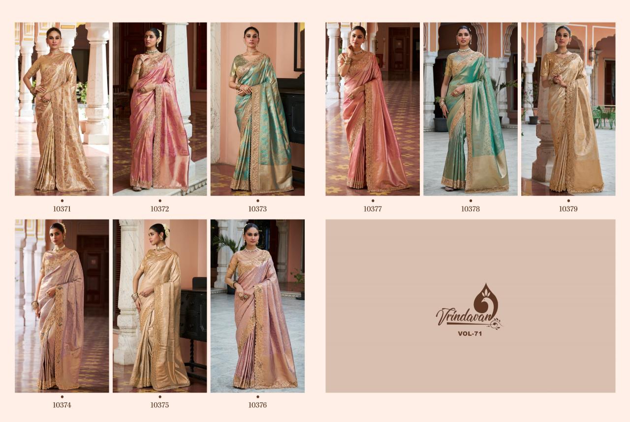 Royal Vrindavan vol 71 catalog kanchipuram silk sarees wholesale shop