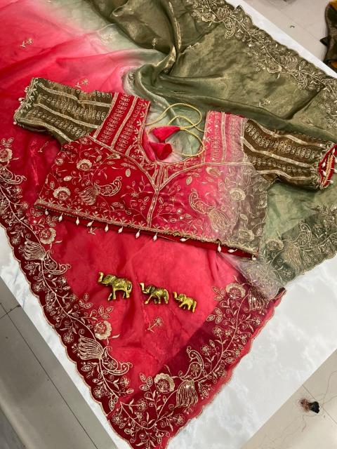 Saanwariya Morvi catalog embroidery work sarees wholesale in surat